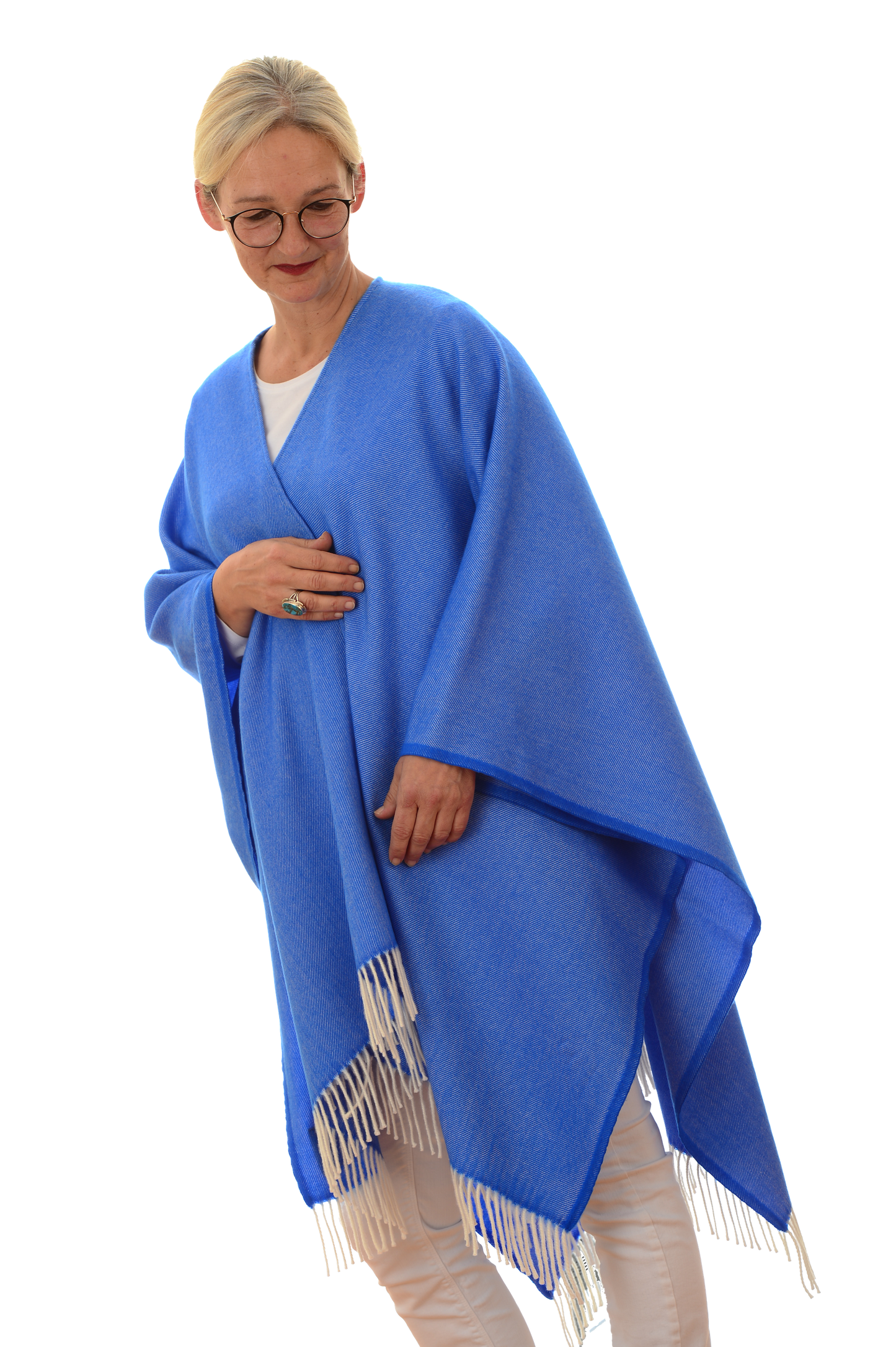 Royal Poncho Blau
