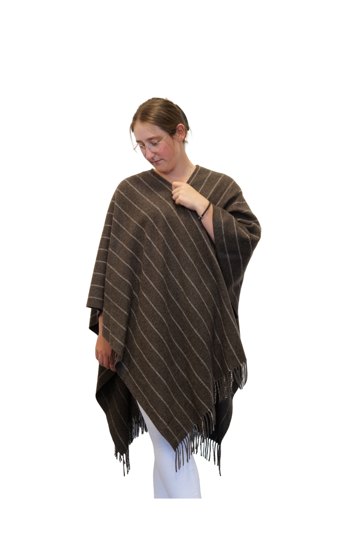 Poncho Mailand Mocca
