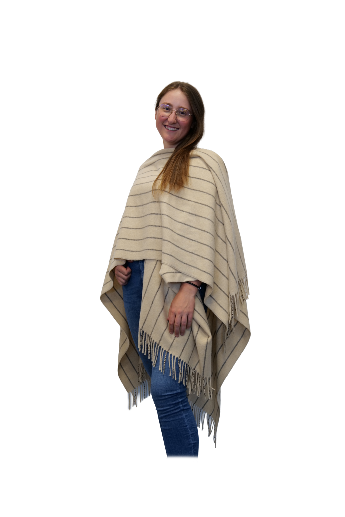 Poncho Mailand Creme