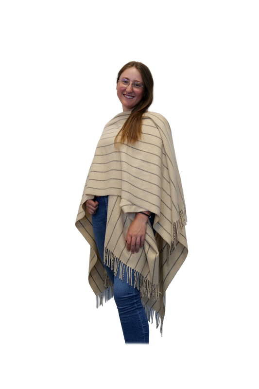 Poncho Mailand Creme