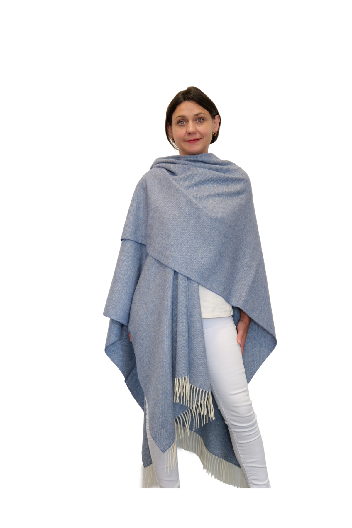 Poncho Rio Hellblau