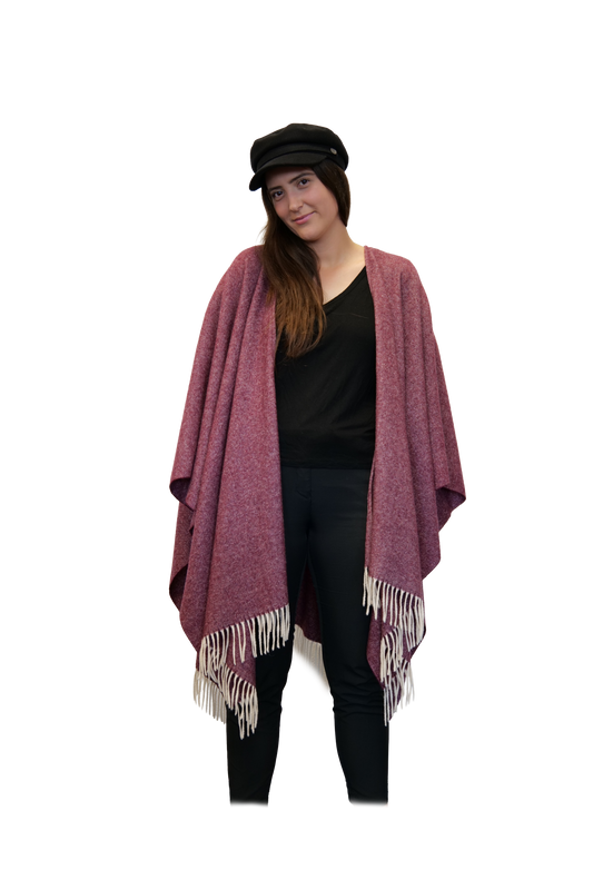 Poncho Rio Bordeaux