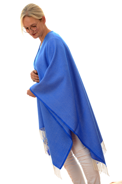 Royal Poncho Blau