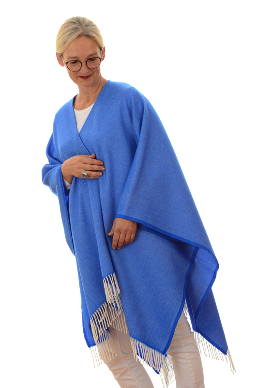 Royal Poncho Blau