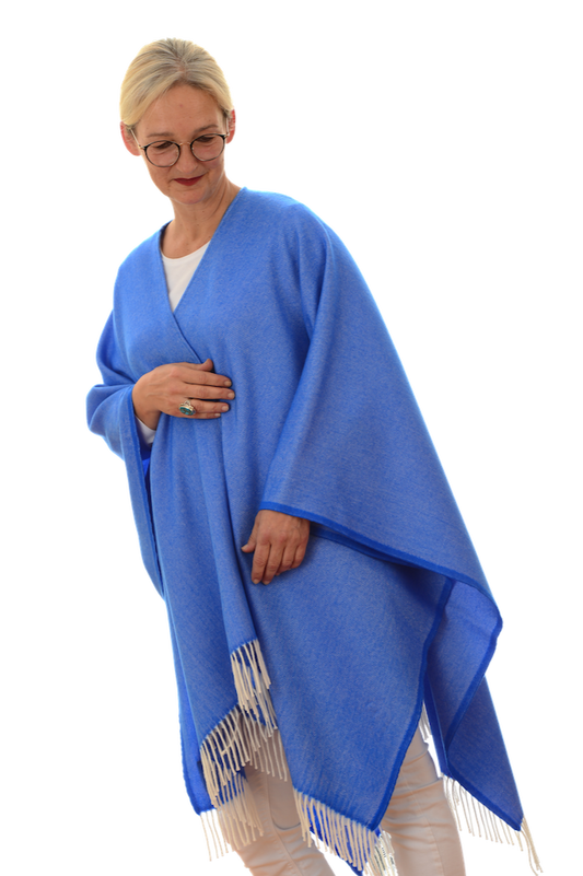 Royal Poncho Blau