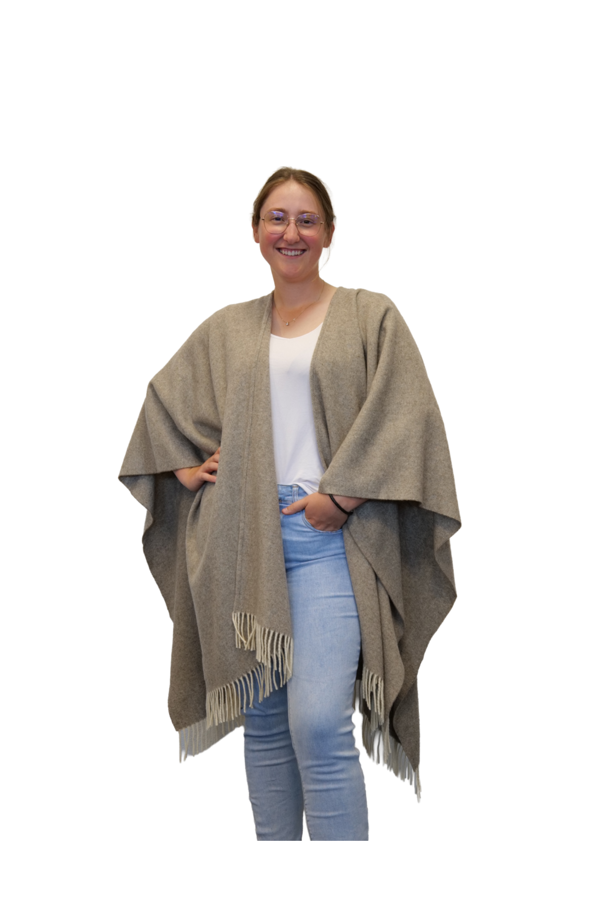 Poncho Teltow Beige