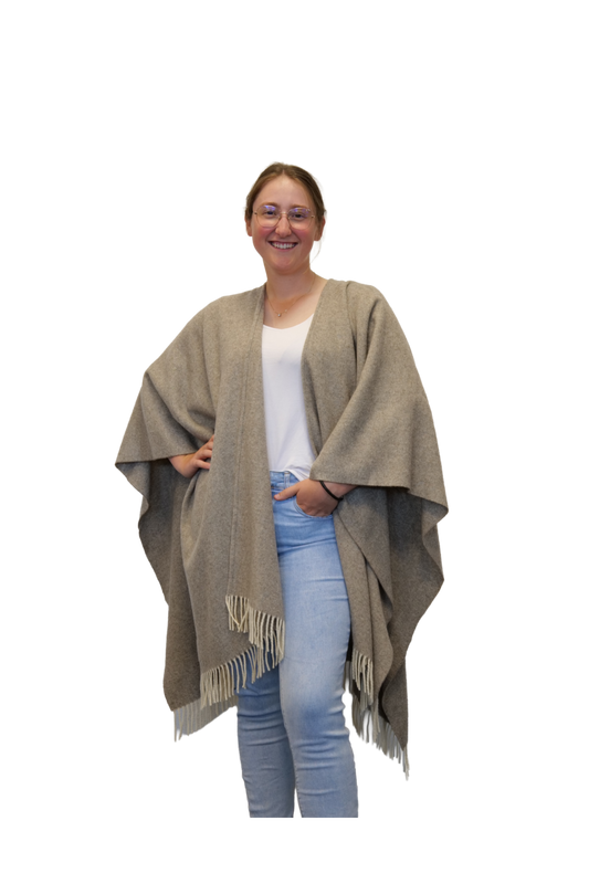 Poncho Teltow Beige