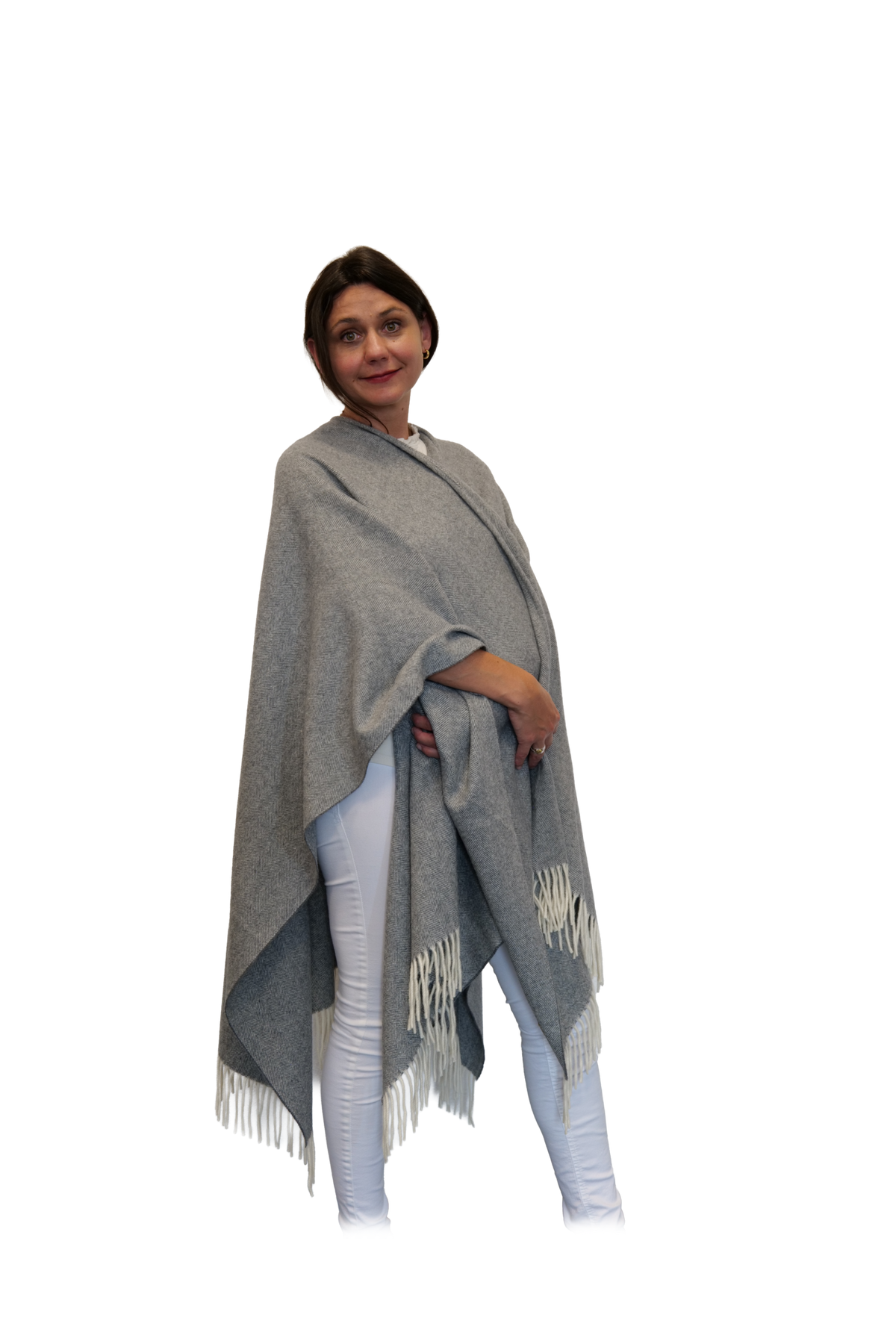 Poncho Teltow Grau