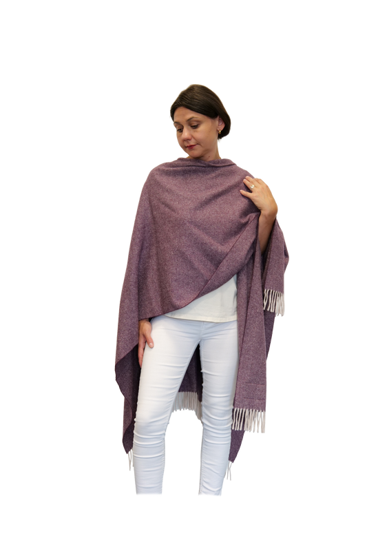 Poncho Teltow Lila